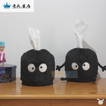 Japanese Hayao Miyazaki plush roll paper tube paper bag creative cute cartoon desktop decorative tissue cover box
