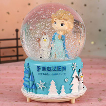 Aisha crystal ball music box automatic snow spinning music box to send childrens girlfriends holiday birthday gifts