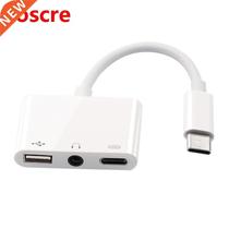 Usb C Female Otg o Adapter 3 in 1 Type-C To 3 5Mm o Usb Otg