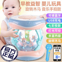 Hand clap drum baby childrens toy carousel music beat drum rechargeable 8 baby 1 year old early education 6-12 months