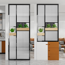 Stainless steel screen Changhong glass partition light luxury Net red living room office modern simple porch cover minimalist