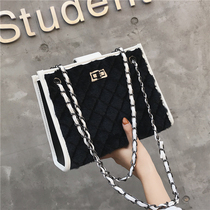 Super Fire Bag Women 2021 New Tide Rite Joker shoulder shoulder bag fashion embroidery casual pet wool bag
