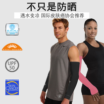 Gorenya Tongan original material Professional cooling ice cuff armguard cuff sleeve Driving riding speed dry armguard arm jacket male and female