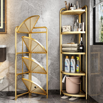 Bathroom shelf Bathroom supplies Daquan Toilet toilet washbasin storage multi-layer triangle shelf floor-to-ceiling