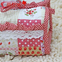 Quilted Creative Box Cover Cloth Art Fields Garden Cute Fashion South Korea Car Towels Box Home New Pint Tissue Kit Lace