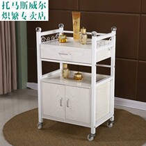 Beauty cart beauty salon tattoo small cart barber shop tool cabinet shelf hairdressing nail art high-end European Mobile