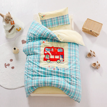Class A cotton washed cotton childrens kindergarten baby nap quilt three-piece set spring and summer detachable and washable six-piece set 6