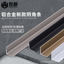 Aluminum alloy negative corner strip wood floor joint strip ceiling background wall negative corner decorative line edge strip edge strip