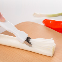 Onion cutting artifact Onion knife household onion cutting kitchen gadget multi-function stainless steel planer onion cutting device