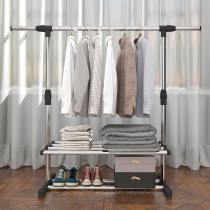 Drying rack Floor-to-ceiling hanging hanger Household clothes drying Rod folding indoor storage clothes hangers simple clothes rack