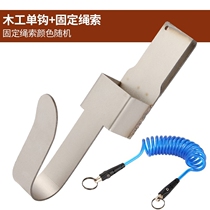 Cool electric wrench adhesive hook rack worker wrench waist rack Stainless Steel woodworking waist rack hook rotation