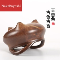 Ceramic small incense burner retro home indoor for Buddha round antique aromatherapy wire incense insert offering sandalwood stove