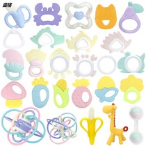 Baby toys to appease the hand bell newborn baby puzzle early education grasp childrens molar tooth gum 1 year old 0-3 months