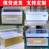 New Huawei Honor Vivo Apple OPPO Mobile Trendy Wooden Glass Display Cell Phone Jewelry Iron Counter
