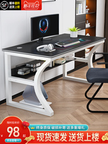 Desk Small single beech wood integrated right angle black walnut furniture coffee table makeup round tea table computer chair