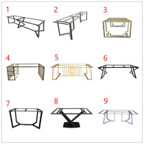  Wrought iron carbon steel table foot bracket Rectangular reception negotiation table Training staff desk Stainless steel table foot bracket