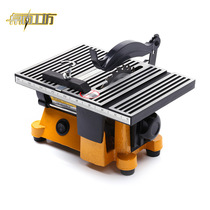 Desktop Workshop Micro Table Saw Mini Bench Saw Machine Wood Steel Plate Glass Tile Cutting Machine