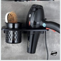 Toilet non-perforated hair dryer shelf wall-mounted strong air cylinder household perforated wall fixed