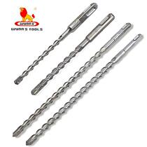 Round handle electric hammer drill with two pits two grooves mixed earth square handle shock drilling head quarrying and drilling through wall construction drill