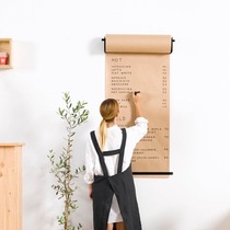 ins explosive decorative Net red hand-painted dessert shop studio artifact childrens wall drawing board Kraft paper replacement