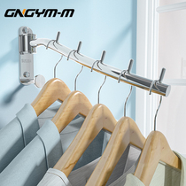 Rotating 304 stainless steel folding drying rack-free balcony indoor bathroom wall Wall wall-mounted hotel toilet