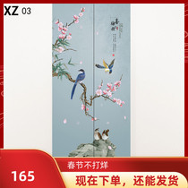 New Chinese screen partition wall folding movable small apartment modern simple living room bedroom blocking door baffle