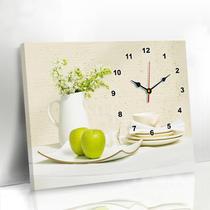 Electric meter decoration box Non-punching creative art decorative painting electronic meter box living room wall clock mural painting kitchen hanging