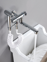 Adapted to Jiumu with spray gun faucet mop pool balcony household all-copper single-cold mop pool lengthy and splash-proof