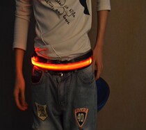 Night running safety light multi-function riding mountaineering safety warning light glowing running sports luminous belt running belt