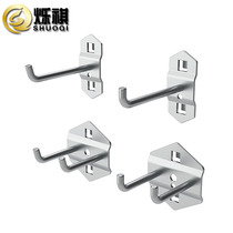 Square hole hole plate holder tool wall hook three solid hole plate material rack adhesive hook hardware tool rack adhesive hook