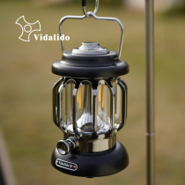 vidalido retro camping light handheld light outdoor camping retro light floodlight charging tent light campsite light