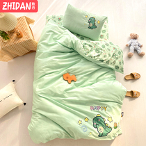 Three pieces of childrens kindergarten quilt set of pure cotton babys special nap sleeping small sleeve bed six pieces