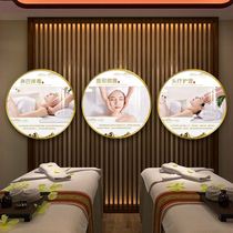 Beauty Salon Health hanging painting background wall decorative painting health club publicity round murals light luxury high-end medical beauty painting