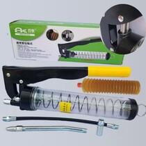 Transparent zippered manual butter gun Caterpillar butter gun high pressure single and double pressure Rod digging machinery oil grab
