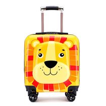 Trolley case 2021 new childrens suitcase can sit on toy schoolbag roller skating student child student