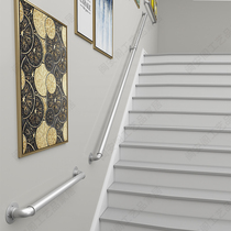 Simple modern wrought iron stair handrail galvanized pipe indoor attic wall elderly children skid kindergarten guardrail