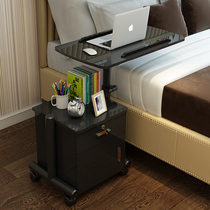 Laptop table removable bedside table lifting office bedside table storage locker side bucket cabinet nursing table