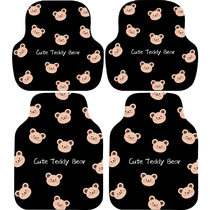  Car floor mat single-piece carpet universal easy-to-clean cute main driving net red single cartoon suede protective mat
