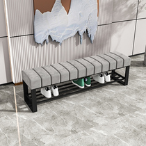 Nordic light luxury shoe-changing stool home door entrance shoe stool into the home soft bag cushion shoe cabinet bed tail stool long bench