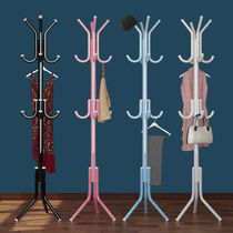 (Damaged package) Simple thick coat rack hanger floor iron hanger bedroom clothes rack rack rack