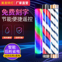 Hairdresdist Turn Lamp Hanging Wall Hair Salon Turn Light LED Beauty Hair Shop Turn Light Box Outdoor Hanging Wall Beautiful Hair Beauty Hair Turning Lamp