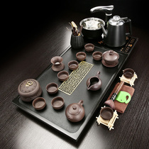 Natural Wujin Stone Tea Plate Set Home Tea Tea Table Living Room Fully Automatic Anti-scalding Appliances Kung Fu Tea Set Whole Set