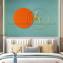 Living room light luxury wrought iron wall hanging Fu Lu complete office meeting guests lucky decoration pendant creative background wall wall decoration