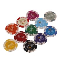 Milk White Wheat Ears 14 gr chips for hundreds of cards Mahjong Mahjong Chess Texas poker chip coin Competition Alternative game coins