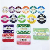 Spot high-grade three-layer acrylic crystal anti-counterfeiting Round Square chips RFID chip chips customized