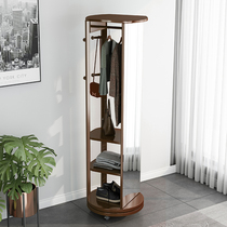 Movable full-length mirror hanger integrated floor-to-ceiling bedroom hanger solid wood fitting mirror living room multifunctional mirror