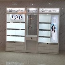 Paint cosmetics display cabinet image partition display stand simple skin care cabinet beauty salon product display cabinet customization