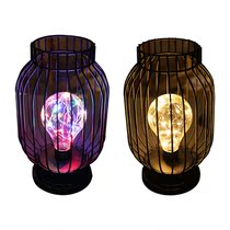 LED Table Lamp Battery Powered Lovely Lamp with Iron Frame W