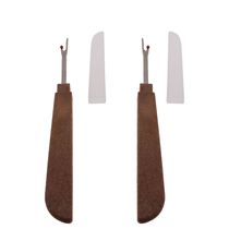 2Pcs Plastic Handle Craft Thread Cutter Seam Ripper Stitch U