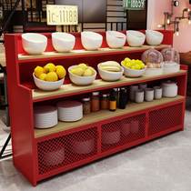 Self-service hot pot restaurant seasoning table commercial restaurant seasoning sauce table condiment table health Hall instrument tool table wash face
